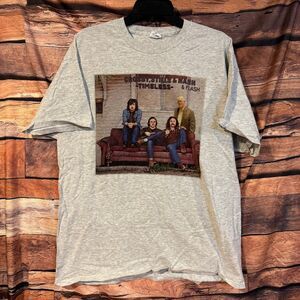 Fruit of the Loom Men's Gray XL Crosby Stills Nash Graphic T-Shirt Cotton Blend